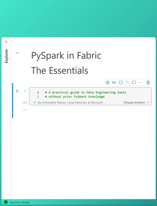 Couverture de PySpark in Fabric — The Essentials